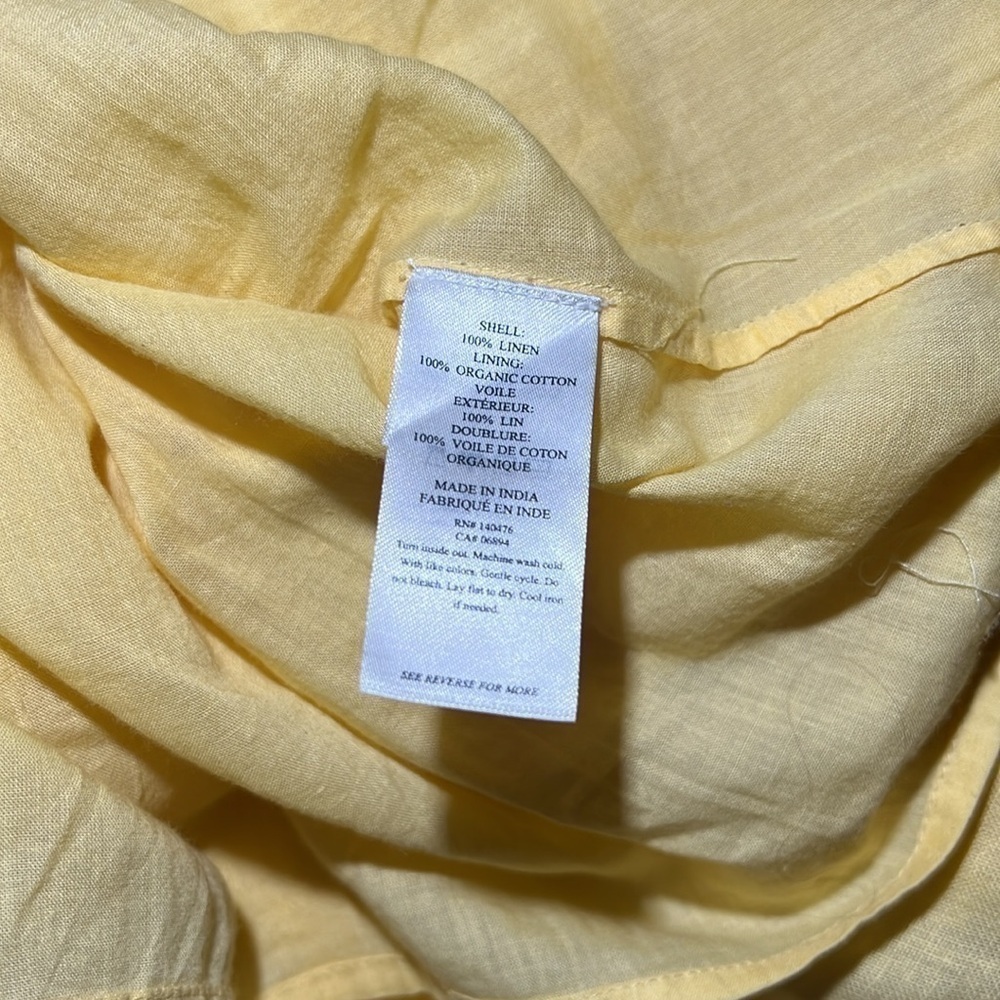 Faherty Ellis Linen Dress Ruffle - Picture 8 of 8